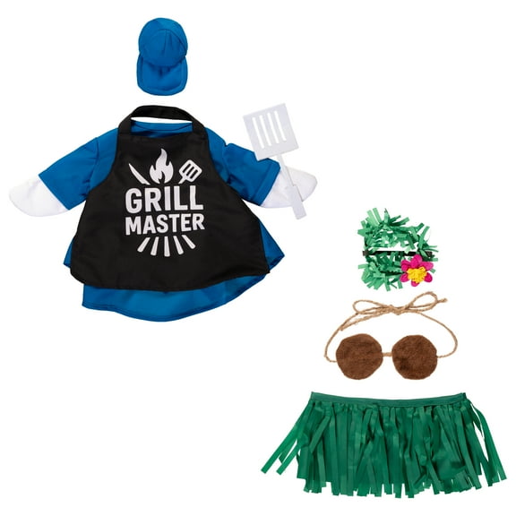 Mainstays Summer Grill Master & Hula Porch Goose Outfit, Set of 2