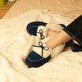 thumbnail image 4 of Ravelier Women's Plush Faux Fur Moccasin Slippers, 4 of 6