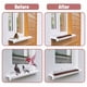 thumbnail image 3 of Riwesomey 10 piezas de tiras de disuasión de animales para escalar, balcón, patio, patio trasero, cerca de pinchos para animales, accesorio de Jardín y Patio Negro, 3 of 6