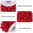 thumbnail image 4 of Miangastore Bead String Plastic Red For Diy Enthusiasts Home Decor 1 Roll 39.4In, 4 of 9