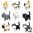 thumbnail image 1 of Figuritas de gatos en miniatura,accesorios para casa de muñecas en miniatura diy,figuritas de gatos,decoraciones para el tablero del automóvil,casa de muñecas interior,Artículos de, 1 of 8