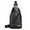 Black, variant on WNEXOPE Men's Soft Leather Chest Bag - Stylish One-Shoulder Bag - Waterproofing Casual Business Crossbody Sling Bag