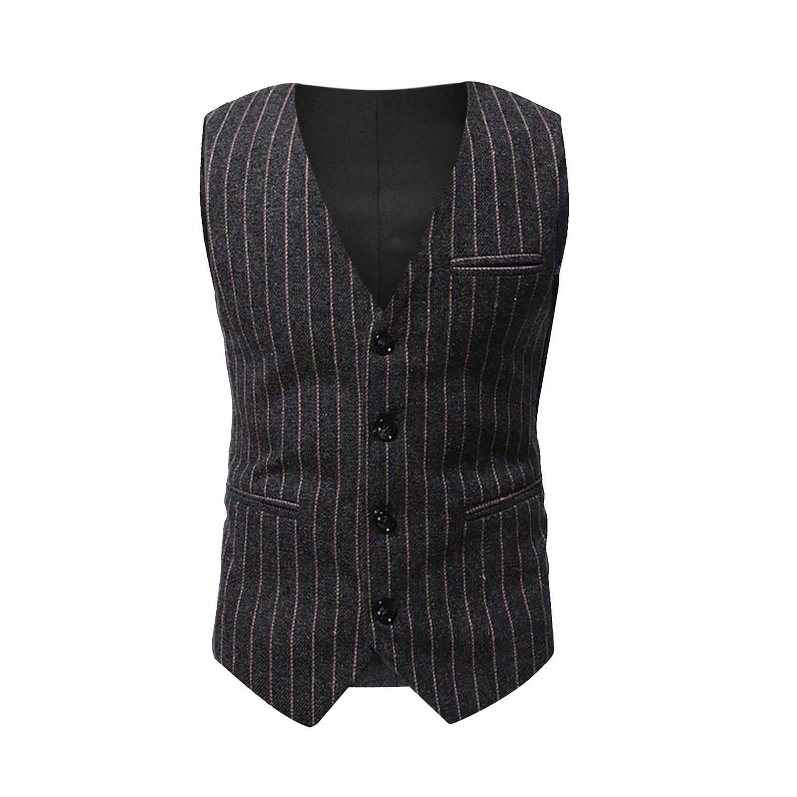 Black dress vests best sale