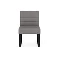 thumbnail image 2 of Waterfall Reception Sled Base Armless Guest Chair / Black Steel / Light Gray, 2 of 5