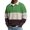 Green, variant on Breezora Men's Color Block Shirt Long Sleeve Popular Versatile Waffle Knit Shirt Trendy Casual Wear for Youth L Size Blue