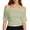 Green, variant on Womens Summer T Shirts Asymmetrical Waistband Short Sleeve Tops Casual Blouses Polyester Fabric Daily Wear Unique Hemline Design With Flattering Fit Green S