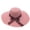 Light Pink, variant on Wide Brim Woven Sun Hat with Leopard Print Tie, Breathable Mesh Beach Hat for Vacation Travel, UPF Protection Fashion Hat for Summer and Resort Wear-Hot Pink