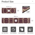 thumbnail image 3 of Yayeee Faucet Mat for Kitchen Sink 14.7" Diatomite Long Splash Guard Pad, Gold Abstract Pattern, 2 Pack, 3 of 7