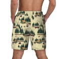 thumbnail image 2 of Lsque Mens Swim Trunks Camping Caravan 1 Pattern - Bathing Suit Compression Liner - Beach Swim Shorts Swimwear - (S-3XL) - Stretch Quick Dry -, 2 of 9