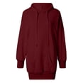 thumbnail image 4 of Tqcoqu Women's Oversized Hoodie Dress,Lightweight Drawstring Long Sleeve Hoodie Dress with Large Pocket, 4 of 7