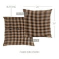 thumbnail image 5 of VHC Brands Bingham Star Plaid Cotton Americana Bedding Square Euro Sham, 26" x 26", Soft Black, 5 of 5