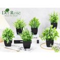 thumbnail image 3 of Mini plantas artificiales Der Rose, paquete de 6 unidades, para decoración del hogar y la oficina, 3 of 7