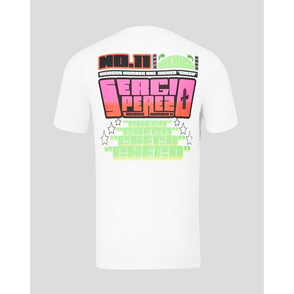 Red Bull Racing F1 Sergio "Checo" Perez Special Edition Mexico GP T-Shirt -White