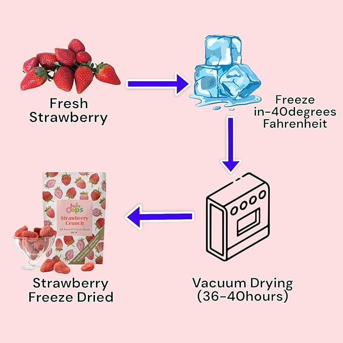 Freeze-Dried Whole Strawberries, Unsliced | Family Party Size | 8 Ounce