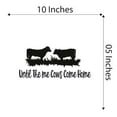 thumbnail image 4 of Just A Little Moo-Dy Bull Riding In Car Cow Milk Farm Chicken Cow Horse Farmer Ranch Egg Fox Hen House Pig Sheep Holiday Gift Decorating Ideas Bedroom Wall Decal Sticker - Size: 10 In X 5 In, 4 of 5