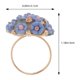 thumbnail image 2 of Delicate Flower Ring Ceramic Women Ring Jewelry Set, 2 of 5