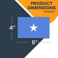 thumbnail image 2 of Magnet Me Up Somalia Somalian Flag Vinyl Automotive Magnet Decal, 4x6 Inches, 2 of 7