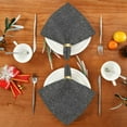 thumbnail image 4 of Coolnut Set of 4 Gray Glitter Texture Satin Napkin Square 20 Inches Table Napkins Soft Smooth Decorative Napkins for Wedding Banquet Party Decoration, 4 of 6