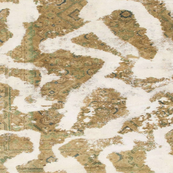 Ahgly Company Indoor Square Abstract Wheat Beige Abstract Area Rugs, 3' Square