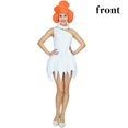 thumbnail image 3 of White Cavemen Cosplay Costume for Women Halloween Party Role Play Clothes, 3 of 5