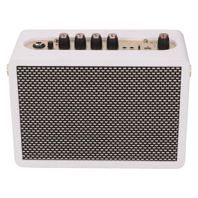 Small Guitar Amp, Electric Guitar Amplifier 5.0 Clean Distortion Overload Reverb Rechargeable for Practice