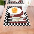 thumbnail image 5 of Fat Chef Placemats Set of 4，Buffalo Check Plaid Table Mat Heat Resistant Linen Cloth Place Washable Holiday Party Dining Table Mat for Farmhouse Home Kitchen Decor (18" L x 12" W), 5 of 6