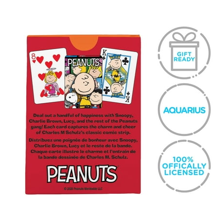 AQUARIUS Peanuts Charlie Brown Playing Cards