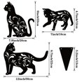 thumbnail image 5 of Metal Cat Silhouette Decor Wrought Iron Home Bedroom Dormitory Bookshelf, 5 of 5