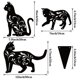 thumbnail image 5 of Metal Cat Silhouette Decor Wrought Iron Home Bedroom Dormitory Bookshelf, 5 of 5