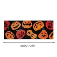 thumbnail image 3 of BotaniNest Cute Pumpkin Fall Halloween Bath Mat Microfiber Shaggy Creepy Gothic Halloween Bathroom Rug Non Slip Washable Halloween Shower Bath Rug Bathroom, 3 of 4