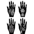 thumbnail image 2 of Kit de tatuaje temporal Moricher Henna con 5 conos y 96 plantillas, 2 of 7
