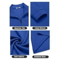 thumbnail image 6 of COOFANDY Men's Quarter Zip Up Pullover Lightweight Mock Neck Sweatshirt Casual Long Sleeve Polo Shirt, 6 of 10