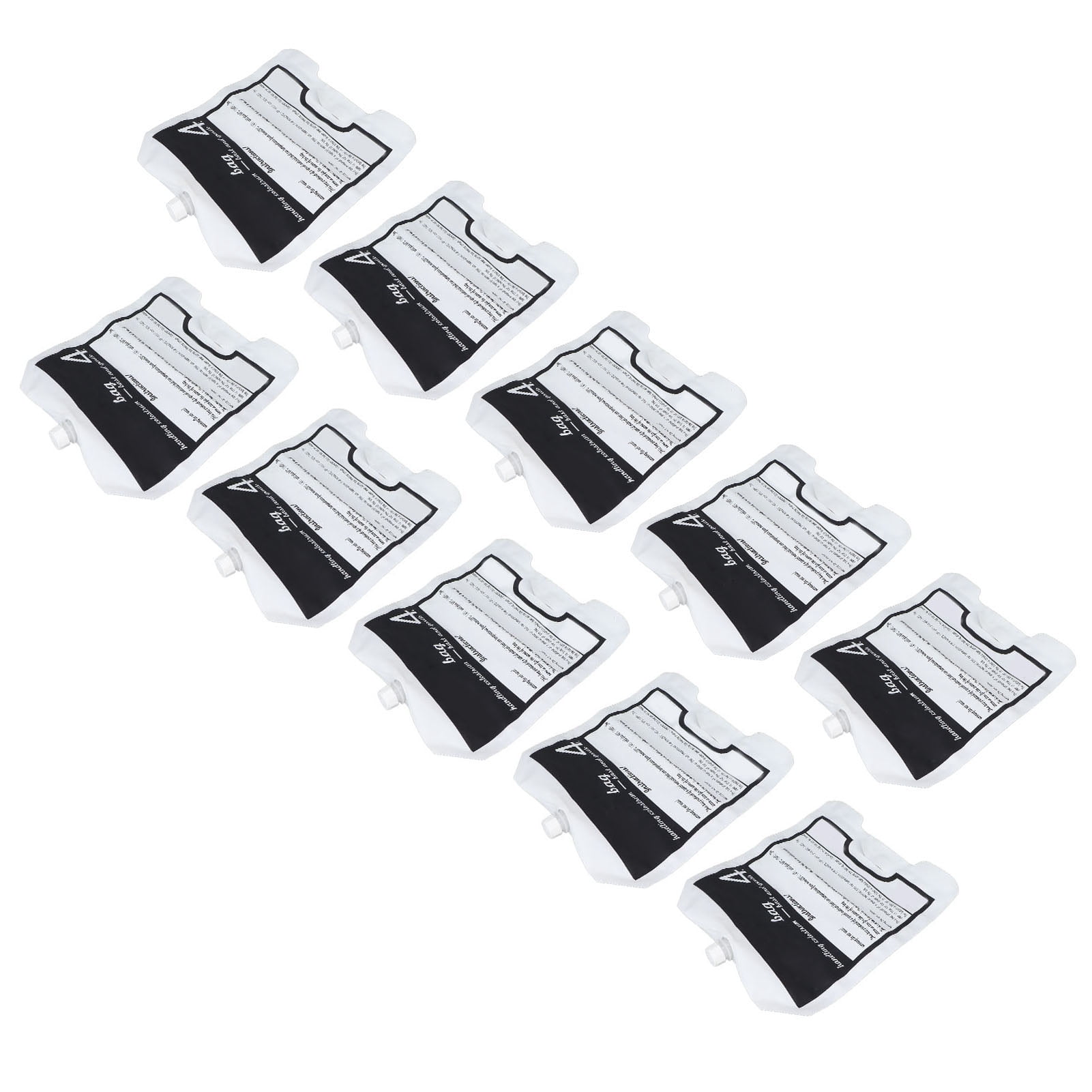 YAHHU 10 Pieces 4L Professional Calf Colostrum Packaging Bag Spiral Interface Feeding Supply for Calves and Livestock Nursing Pouch Pet Nursing Bottle Set Collection