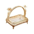 thumbnail image 3 of Rongfmy Iron Fruit Basket Table Organizer Snack Food Plate with Handle Serving Tray for, 3 of 9