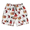 thumbnail image 4 of Bixox Men's Cute Cat And Christmas Gift printing Casual Classic Fit Short Summer Beach Shorts, 4 of 6