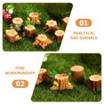 thumbnail image 2 of 16 Pcs Landscape Small Tree Stump Ornament Home Decor Landscape Adornments Miniature Figurines Bonsai Figurines, 2 of 6