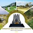 thumbnail image 4 of 23HP Mini Skid Steer Loader 739cc GAS Engine, Dual-cylinder, MMS Multi-functional Stand-On Mini Skid Steer Parallel Track Loader with Bucket, 4 of 9