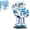 Blue, variant on Space Astronaut Mini Building Set, Pink Micro Blocks Small Toys Building Kit with Stand for Home and Office Decor, Creative Gifts for Adults Teens Space Model Collector, 570 Pieces