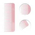 thumbnail image 3 of Unique Bargains 1 Pc Flat Style Wide Tooth Comb for Curly Thin Hair Light Pink, 3 of 3