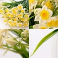 thumbnail image 5 of [Lifelike Daffodil] 2pcs Lifelike Artificial Daffodil Flowers | Plastic Fake Narcissus Bouquet for Office Decor, Anniversary Faux Potted Plants - No Electricity or Battery Needed, 5 of 7