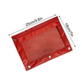 thumbnail image 3 of 3 Ring Binder Pencil Pouch - Large Clear Window Pen Case with Grommets, Waterproof Diamond-Weave Fabric, Heavy Duty Metal Zipper, 3 of 6