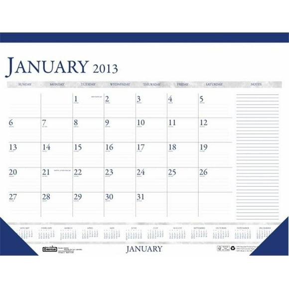 House of Doolittle HOD164 Calendrier de Bureau avec des Notes Sect le Produit Sera pour l'Année en Cours