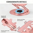 thumbnail image 6 of JEEJIA Laptop Stand Pink, Adjustable 360° Smooth Rotation, Open Heat Dissipation, up to 22 lbs, Ergonomic for Healthier Workdays, 6 of 9