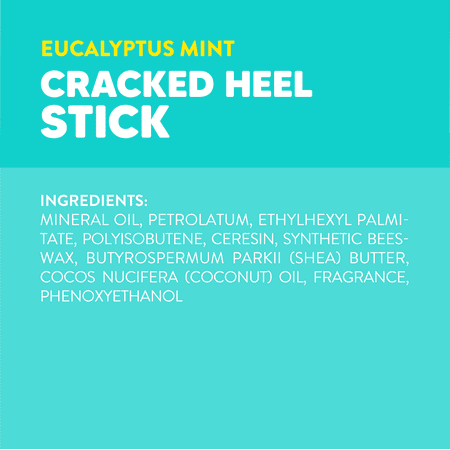 ONYX Professional Moisturizing Cracked Heel Stick, Hydrating Balm for Soft Heels, Eucalyptus Mint, 2.64 oz