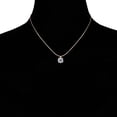 thumbnail image 5 of SuperJeweler 2 Carat Round Shape Lab Grown Diamond Solitaire Necklace In 14K Rose Gold For Women, 5 of 5