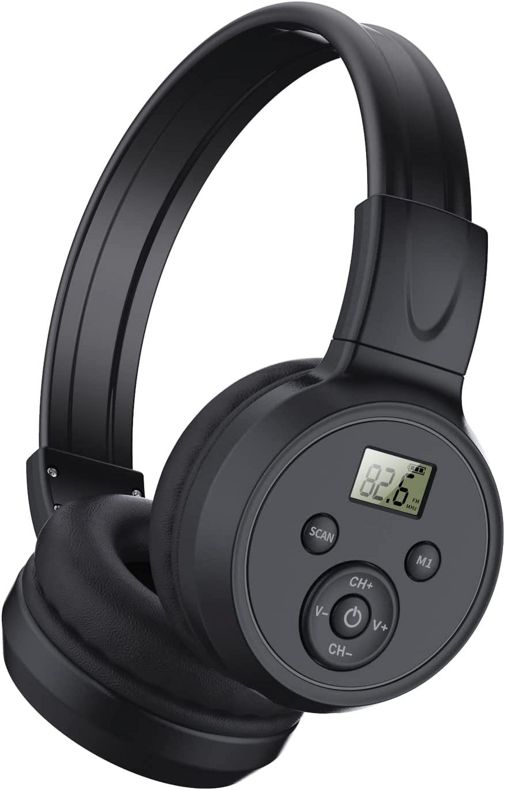 Free Shipping! ZOHAN Bluetooth 5.0 AM FM Radio Headphones, 25dB