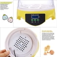 thumbnail image 4 of Farms Nurture Right Incubator | Egg Incubator for Hatching Chicks | Poultry Hatcher Machine with Humidity Display for Hatching Chickens Quail Duck Goose Turkey  |  Yellow,  7 Eggs, 4 of 12