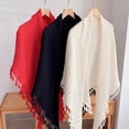 thumbnail image 4 of MOMOJIA Plain Color Shawl Wrap for Women Knitting Shoulder Wrap Decorative Wrap Shawl, 4 of 15