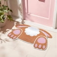thumbnail image 6 of RLESO Easter Bunny Welcome Doormat Outdoor Rabbit Tail Coir Door Mat Outdoor Indoor Cute Entrance Door Mat Non Slip Rubber Backing for Easter Front Porch Entryway Decor, 6 of 7