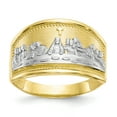 thumbnail image 1 of Bague Cène pour Dames en Or Jaune 10k Religieuse, 1 of 9